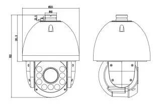 2MP High Resolution IR IP 4G Speed Dome Camera Promotion Product