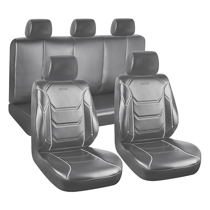 Luxury PU Leather Auto Car Seat Covers 5 Seats Full Set Universal Fit